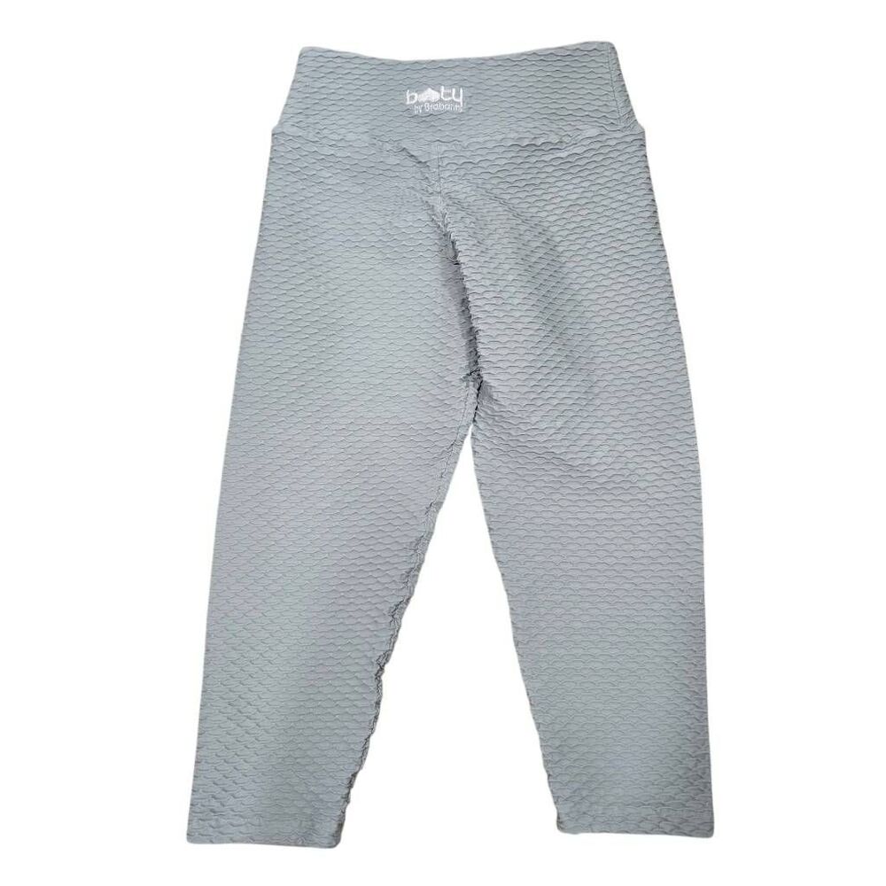 Booty by‎ Brabant Crop Leggings Women's Mint Green Croc Skin Curvy - One Size
